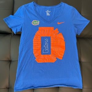 Nike University of Florida Gators Football Shirt Womens Sz Medium Blue